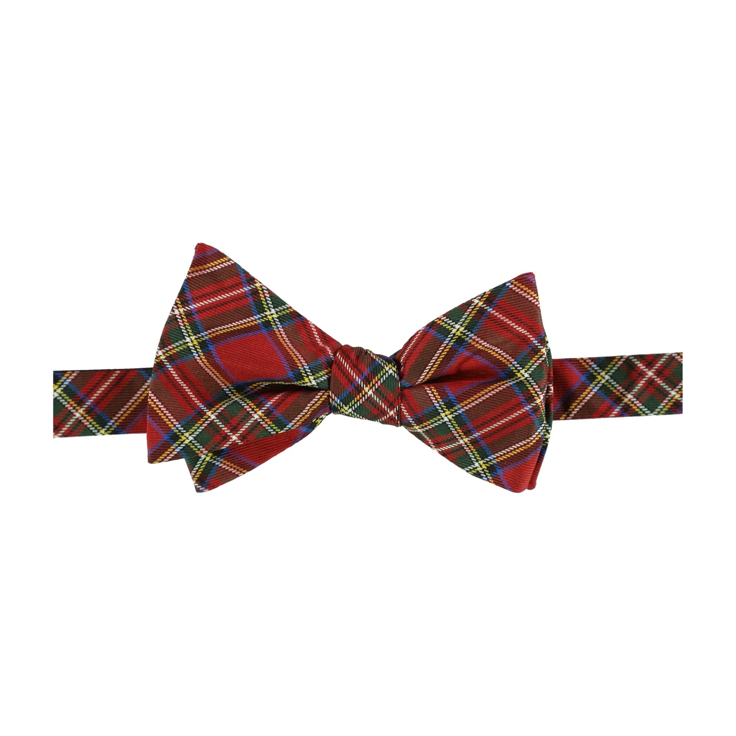 Tommy Hilfiger Men's Plaid Pre-tied Bow Tie Red One Size