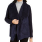 TOMMY HILFIGER Women's Long Sleeve PONCHO Sweater Navy Size Small