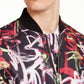 INC International Concepts Men's Graphic Bomber Jacket Black Size 2X