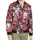 INC International Concepts Men's Patterned Zip up Jacket Black Size 3X