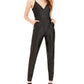 Bebe Women's True Satin Skinny Fit Jumpsuit Black Size Medium