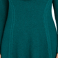 Style & Co Women's Mixed-Stitch Cowlneck Tunic  Green Size XS