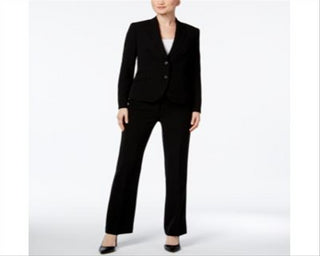 Anne Klein Women's Executive Collection 3 Pc Pants and Skirt Suit Set Black Size 2