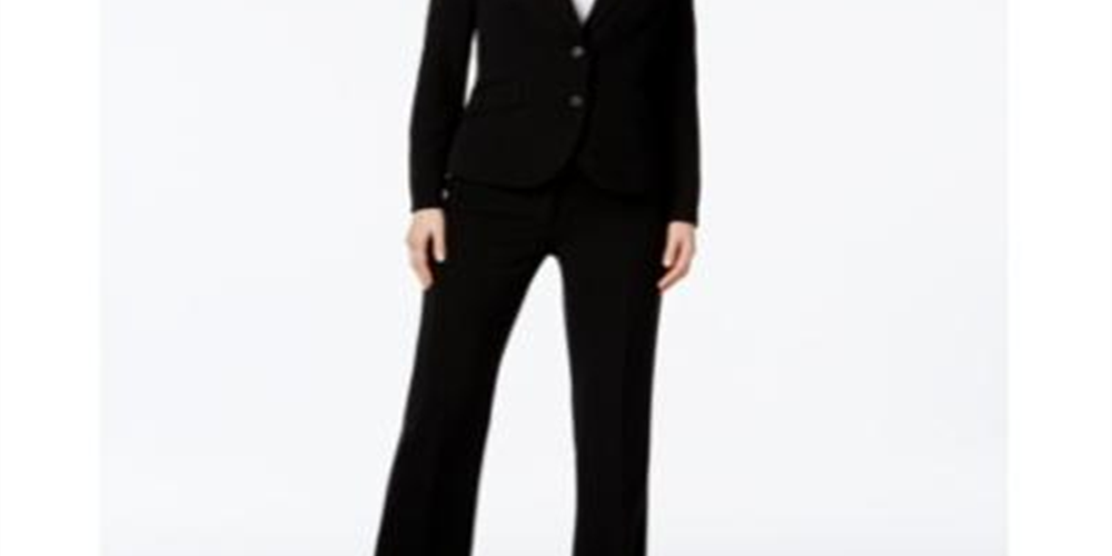 Anne Klein Women's Executive Collection 3 Pc Pants and Skirt Suit Set Black Size 2