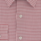 VAN HEUSEN Men's Framed Gingham Collared Classic Fit Stretch Dress Shirt  Red Size 14.5X32-33