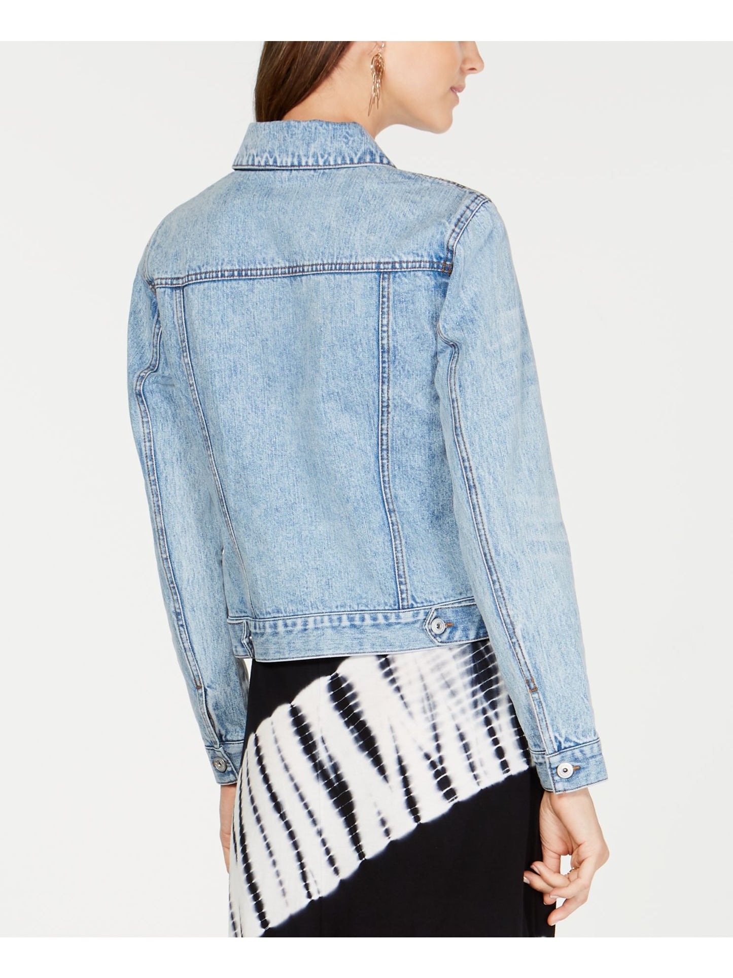 INC Women's Button Down Jacket Blue Size XL