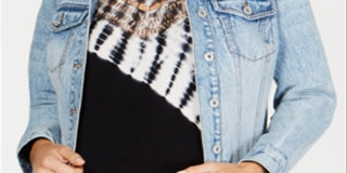 INC Women's Button Down Jacket Blue Size XL