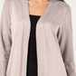 JM Collection Women's Open Front Duster Cardigan Pink Size Petite XL