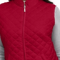 Karen Scott Women's Petite Quilted Puffer Vest  New Red Amore  Size Petite L