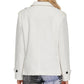 DKNY Women's Jacket  Button-Front Utility Ivory Size Large