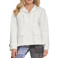 DKNY Women's Jacket  Button-Front Utility Ivory Size Large