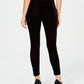 JM Collection Women's Velvet Leggings Black Size Petite S