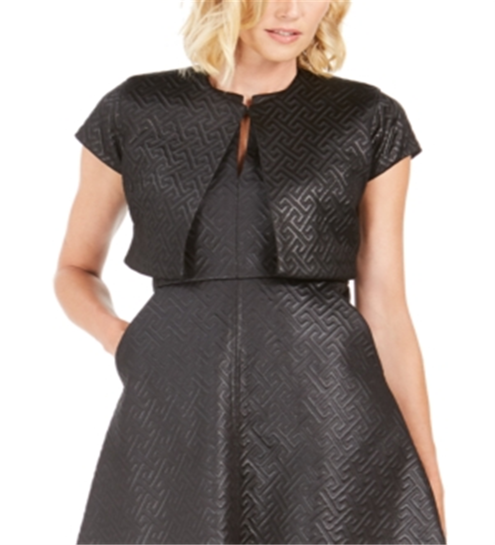 Natori Women's Quilted Maze Blazer Jacket Black Small