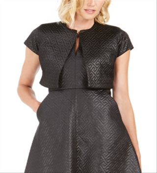 Natori Women's Quilted Maze Blazer Jacket Black Small