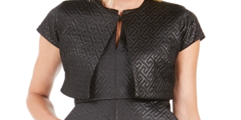 Natori Women's Quilted Maze Blazer Jacket Black Small