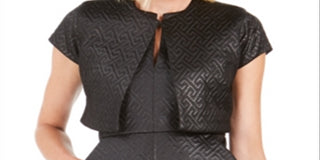 Natori Women's Quilted Maze Blazer Jacket Black Small