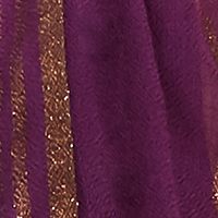 Eileen Fisher Women's Wool Blend Metallic Rectangle Scarf  Purple One Size