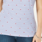 Karen Scott Women's Printed Short-Sleeve T-Shirt  - Intrepid Blue Blue Size Large