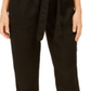 Style & Co Women's Tie Belted Utility Pants Black Size S