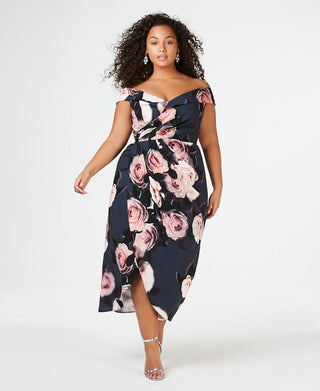 City Chic Women's Sweet Love Dress Black Size 18W