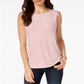 Charter Club Women's Boat Neckline Top  - Ballet Ribbon Pink Size XL