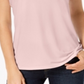 Charter Club Women's Boat Neckline Top  - Ballet Ribbon Pink Size XL