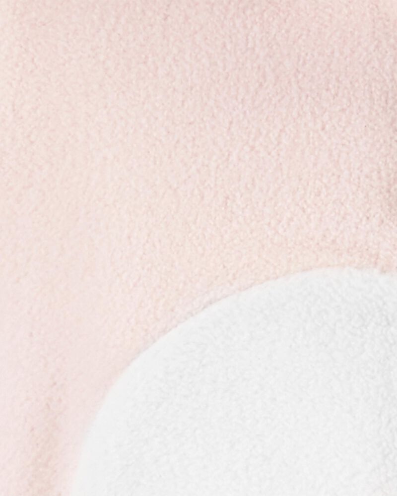 Carter's Girls' Jumpsuits Pink - Pink & Gray Floral Bear Ears Hooded Fleece Playsuit Infant Pink Size 12MOS