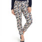Charter Club Petite Floral Printed Bristol Skinny Ankle Jeans Black Size 2P