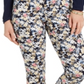 Charter Club Petite Floral Printed Bristol Skinny Ankle Jeans Black Size 2P