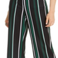 INC Women's Petite Striped Wide-Leg Pants   Mix Match Stripe Black Size 2 P