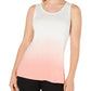Ideology Women's Dip Dye Fitness Tank Top Pink Size M