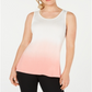Ideology Women's Dip Dye Fitness Tank Top Pink Size M