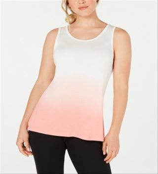Ideology Women's Dip Dye Fitness Tank Top Pink Size M