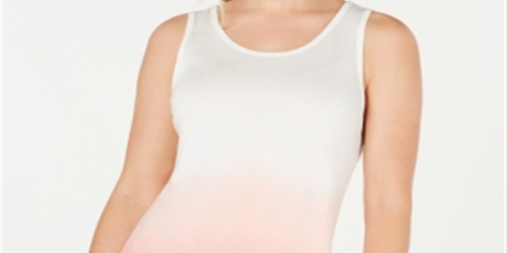 Ideology Women's Dip Dye Fitness Tank Top Pink Size M