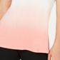 Ideology Women's Dip Dye Fitness Tank Top Pink Size M