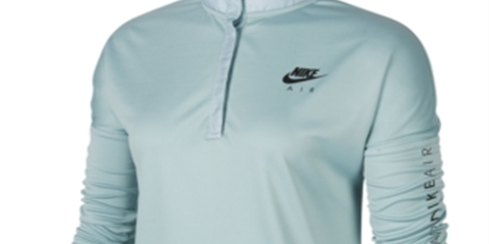 Nike Women's Air Half-Zip Running Top Green Size Small