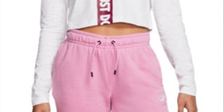 Nike Women's Sportswear Cotton Cropped Top Gray Size Medium