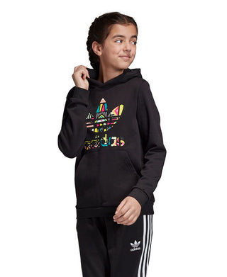Adidas Girl's Bel'Aire Trefoil Hoodie Grade School Black Size Large