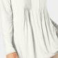 Style & Co Women's Pintuck Top White Size Petite Large
