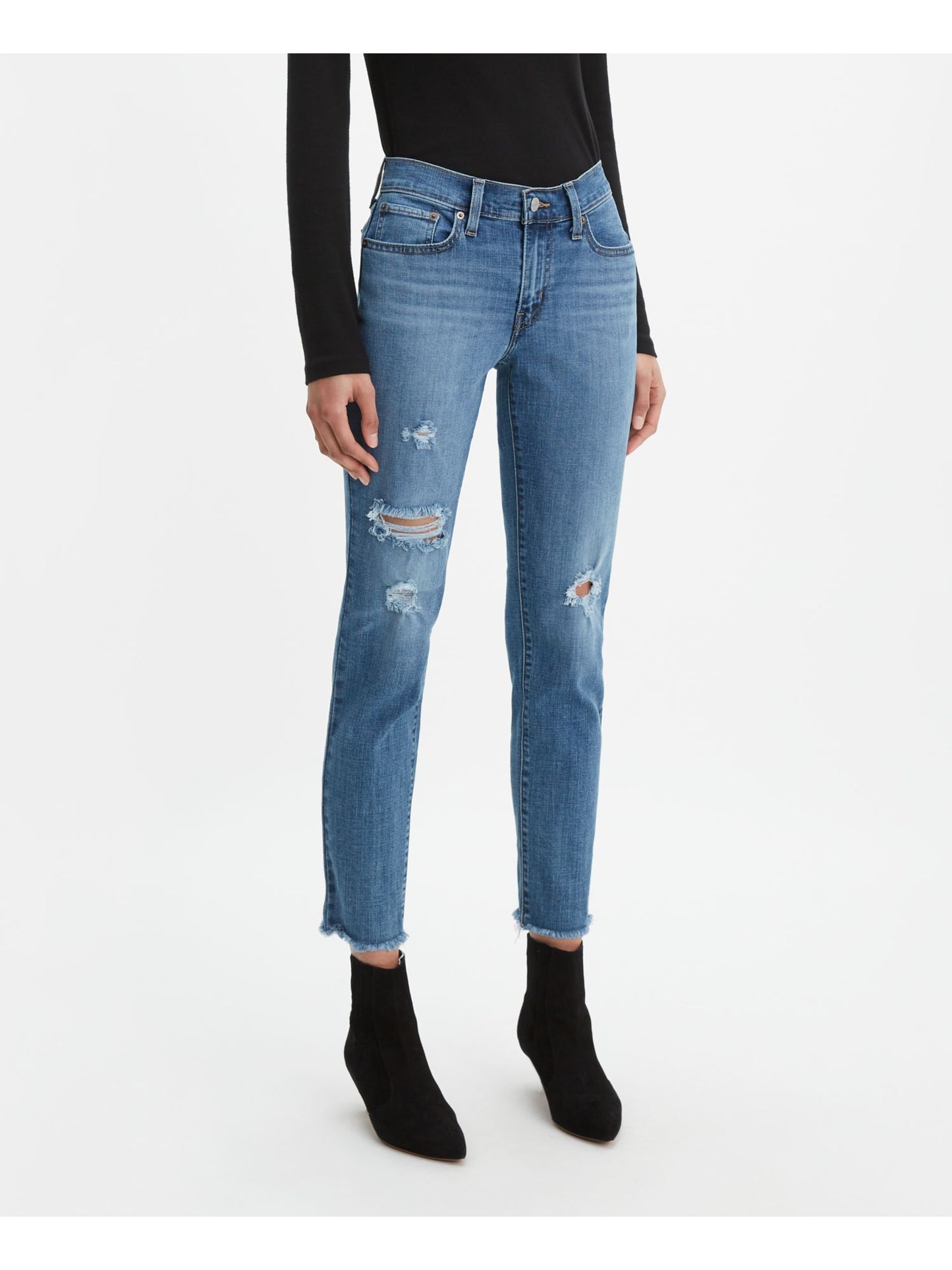 Levi's Women's New Boyfriend Unrolled Jeans, Hawaii Oasis, Size 31