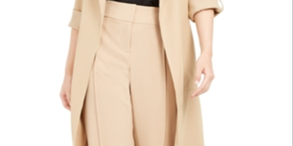 Alfani Belted Trench Coat  Brown Size Medium