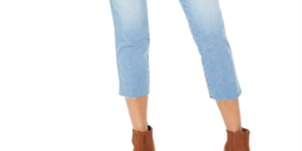 Style & Co Women's  Straight-Leg Cropped Denim Jeans  Blue Size 6