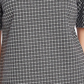 Vince Camuto Women's  Herringbone Short Sleeve Jewel Neck Wear to Work Top Gray Size XL