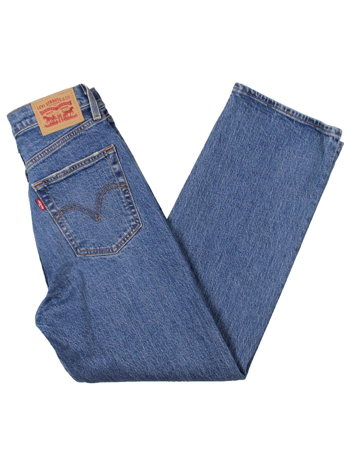 Levi's Women's Ribcage Straight Ankle Jeans, Charleston rain, Size 31