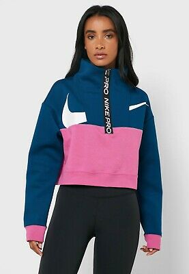 Nike Women's Pro Dry Pullover Blue Size Large