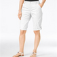 Style & Co Women's Cuffed Mid Rise Cargo Shorts White Size 2 P