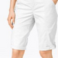 Style & Co Women's Cuffed Mid Rise Cargo Shorts White Size 2 P