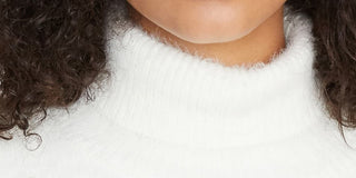 Sanctuary Women's Eyelash Turtleneck Sweater White Size X-Small