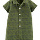 Carter's Baby Boy's Rescue Vehicle-Print Cotton Romper Green Size Newborn