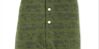 Carter's Baby Boy's Rescue Vehicle-Print Cotton Romper Green Size Newborn